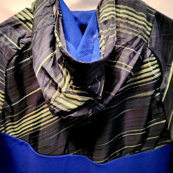 NWT Men Jacket Athletic Nike Running 451544 Hooded Blue M L XL Discount Shipping - Picture 3 of 5